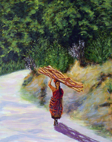 Woman Carrying Firewood (Kodaikanal Series)